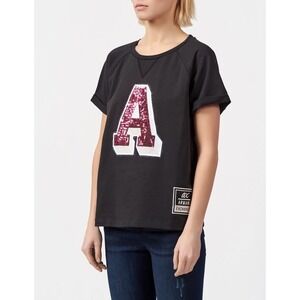 ARMANI EXCHANGE sequin logo shirt